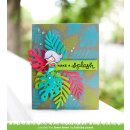Lawn Fawn, Lawn Clippings, tropical leaves background stencils