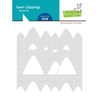 Lawn Fawn, Lawn Clippings, mountain stencil