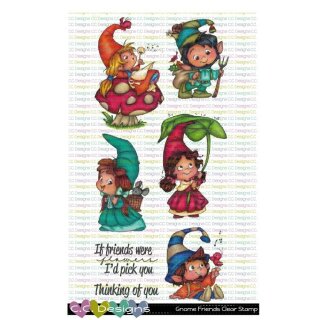 C.C. Designs, clear stamp, Gnome Friends