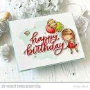 My Favorite Things, clear stamp, Beautiful Birthday Girl