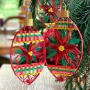 Karen Marie Klip: Quilling Anleitung, Poinsettia Baubles