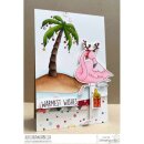 Stamping Bella, Rubber Stamp, HOLIDAY PALM