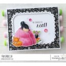 Stamping Bella, Rubber Stamp, TINY TOWNIE LOVES TO SNUGGLE