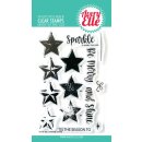Avery Elle, clear stamp, Layered Stars