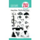 Avery Elle, clear stamp, Layered Holiday Truck