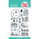 Avery Elle, clear stamp, Merry Circle Tags