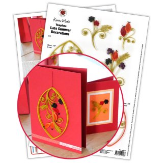 papier + ideen: Quilling Template, Late Summer Hanging...
