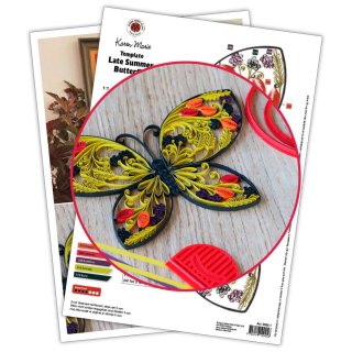 papier + ideen: Quilling Template, Late Summer Butterfly...