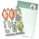 Gerda Steiner Designs, Yams & Corn 4x6 Clear Stamp Set