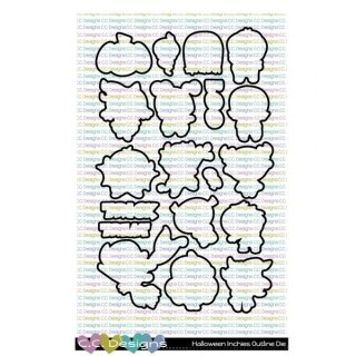 C.C. Designs, Outline Metal Die/ Stanzschablone, Halloween Inchies
