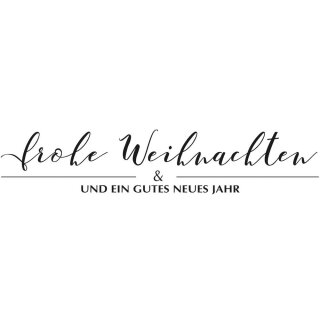 Butterer, Stempel " frohe Weihnachten ", 3x12cm