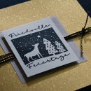 Butterer, Stempel "Friedvolle Feiertage", 6x7cm