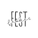 Butterer, Stempel "Frohes Fest", 4x6cm