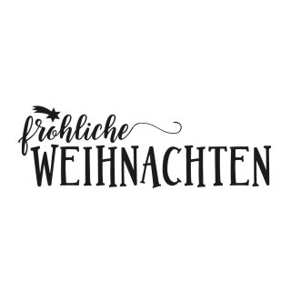 Butterer, Stempel "fröhliche Weihnachten", 3x8cm