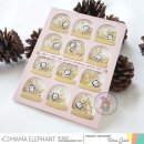 Mama Elephant, clear stamp, Easy Xmas Greetings