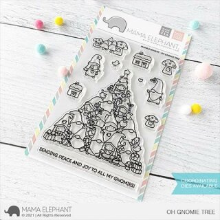 Mama Elephant, clear stamp, Oh Gnomie Tree