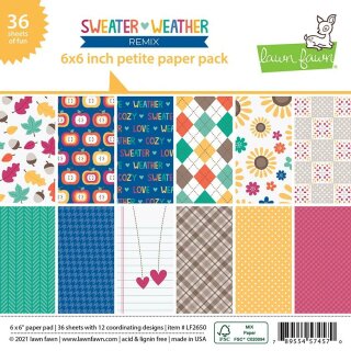 Lawn Fawn, sweater weather remix petite paper pack,...