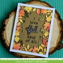 Lawn Fawn, clear stamp, scripty autumn sentiments