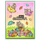 Lawn Fawn, clear stamp, scripty autumn sentiments