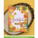 Lawn Fawn, clear stamp, scripty autumn sentiments