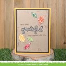 Lawn Fawn, clear stamp, scripty autumn sentiments