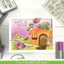Lawn Fawn, clear stamp, scripty autumn sentiments