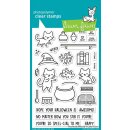 Lawn Fawn, clear stamp, purrfectly wicked