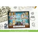 Lawn Fawn, clear stamp, purrfectly wicked