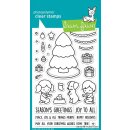 Lawn Fawn, clear stamp, joy to all