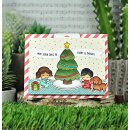 Lawn Fawn, clear stamp, joy to all