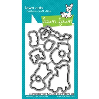 Lawn Fawn, lawn cuts/ Stanzschablone, furry and bright