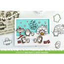Lawn Fawn, clear stamp, penguin party