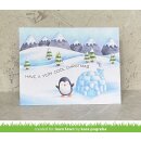 Lawn Fawn, clear stamp, penguin party
