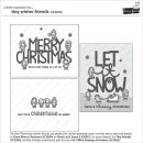 Lawn Fawn, clear stamp, tiny winter friends
