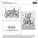 Lawn Fawn, clear stamp, tiny winter friends