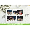 Lawn Fawn, clear stamp, tiny winter friends