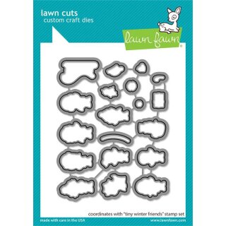 Lawn Fawn, lawn cuts/ Stanzschablone, tiny winter friends