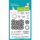 Lawn Fawn, clear stamp, how you bean? mint add-on