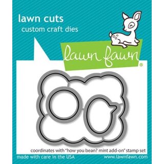 Lawn Fawn, lawn cuts/ Stanzschablone, how you bean? mint...