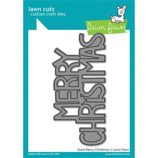 Lawn Fawn, lawn cuts/ Stanzschablone, giant merry christmas