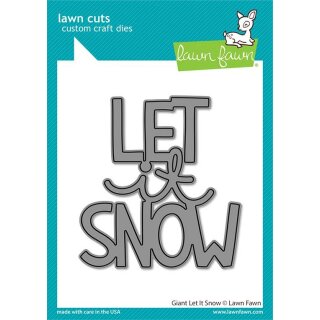 Lawn Fawn, lawn cuts/ Stanzschablone, giant let it snow
