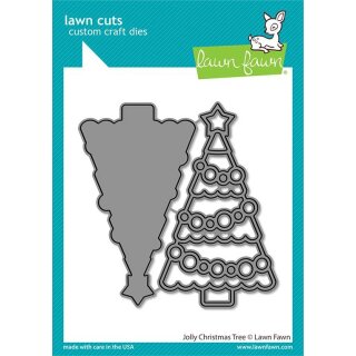 Lawn Fawn, lawn cuts/ Stanzschablone, jolly christmas tree