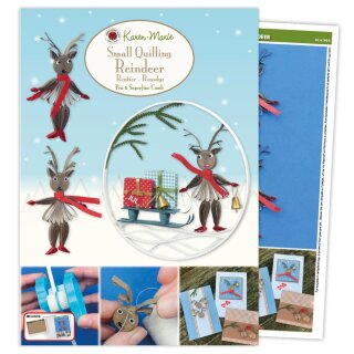 Karen Marie Klip: Quilling Anleitung, Small Reindeer