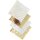 Faltpapier Foliendruck gold/weiß, 16 Blatt, 20x20cm 100g/m2
