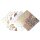 Faltpapier Foliendruck roségold/weiß, 16 Blatt, 20x20cm 100g/m2