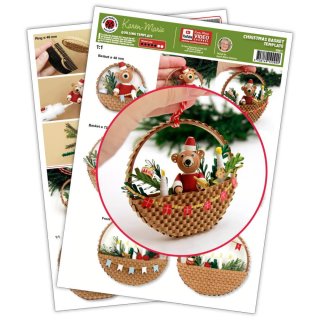 papier + ideen: Quilling Template, Christmas Baskets