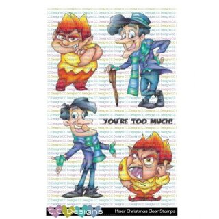 C.C. Designs, clear stamp, Miser Christmas
