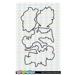 C.C. Designs, Outline Metal Die/ Stanzschablone, Miser...