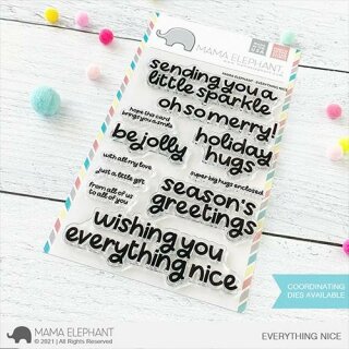 Mama Elephant, clear stamp, Everything Nice