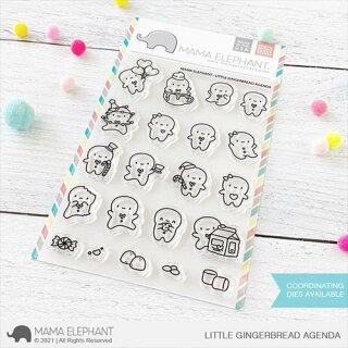 Mama Elephant, clear stamp, Little Gingerbread Agenda